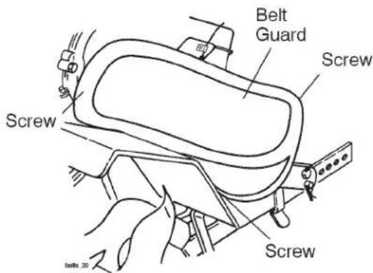 Craftsman 917.299011 - TO REMOVE BELT GUARD - 1