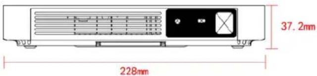 VIEWSONIC NH8 - 投影尺寸 - 2