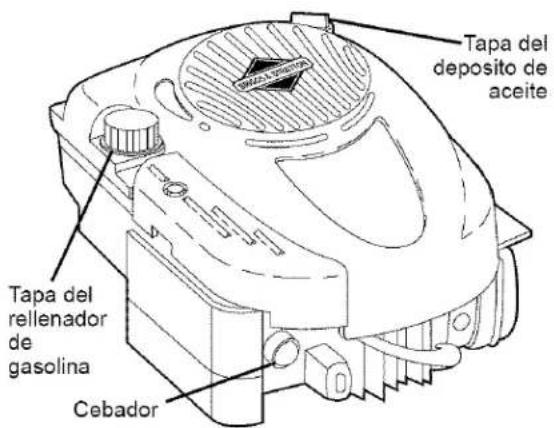 Tapa del deposito de aceite Tapa del rellenador de gasolina Cebador