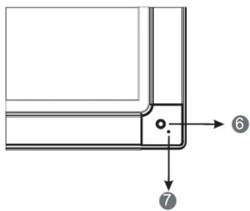Technical diagram showing a corner joint with numbered annotations pointing to specific features.