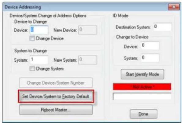 AMX MKP-106 - Resetting the Factory Default System and Device Values - 1