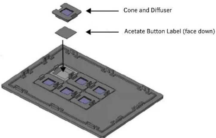 AMX MKP-106 - Installing Acetate Button Labels - 1