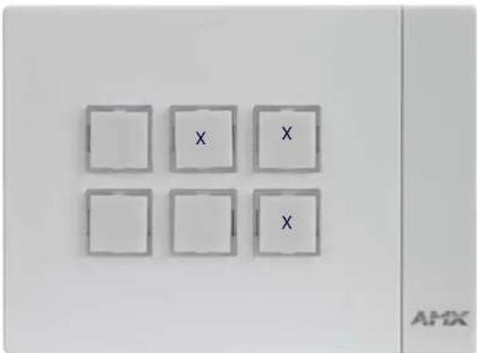 AMX MKP-106 - ID Pushbutton - 6