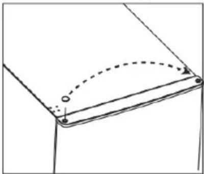 Kogan KAHFRZU161A - Reversing the door - 4