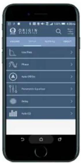 Origin Acoustics Deep SUBD8EQ - Download at the Apple App Store® or Google Play™ Store. App name: ORIGIN ACOUSTICS SUB - 1