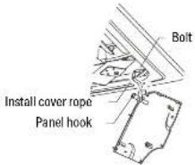 Bolt Install cover rope Panel hook