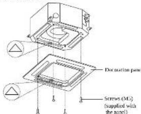 Decimation panel Screws (MS) (supplied with the panel)