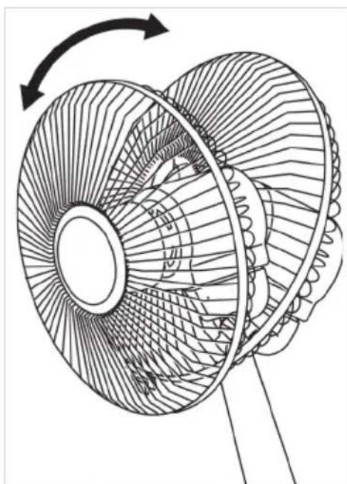 Kogan KADCFAN3N1A - Changing the angle of the fan - 1