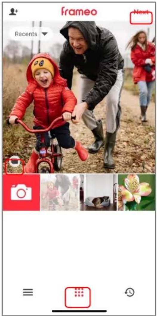 frameo Next Recents