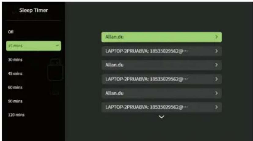 Sleep Timer Off 15 mins 30 mins 45 mins 60 mins 90 mins 120 mins Allan.du > LAPTOP-2PRUABVA: 18535029562@--- Allan.du > LAPTOP-2PRUABVA: 18535029562@--- Allan.du > LAPTOP-2PRUABVA: 18535029562@---