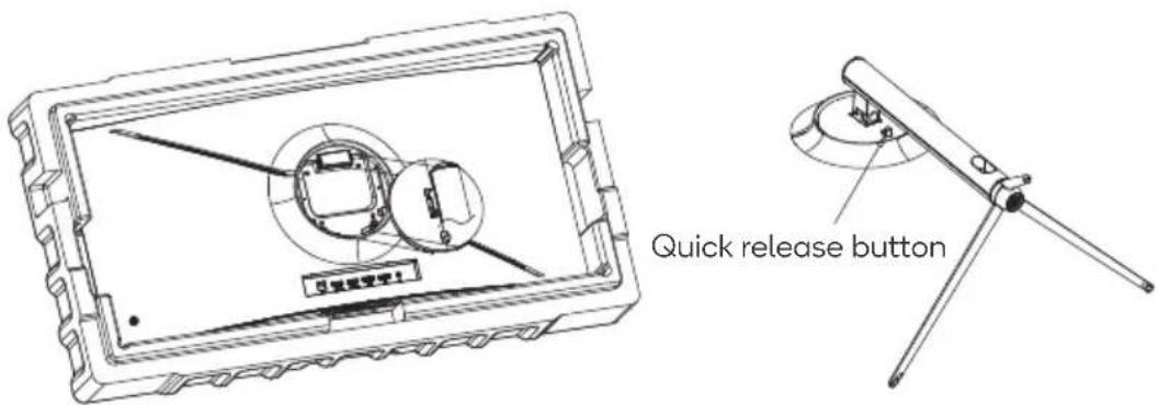 Quick release button