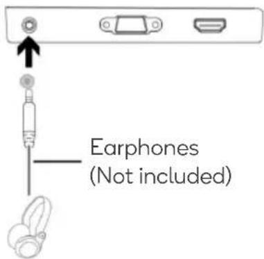Earphones (Not included)