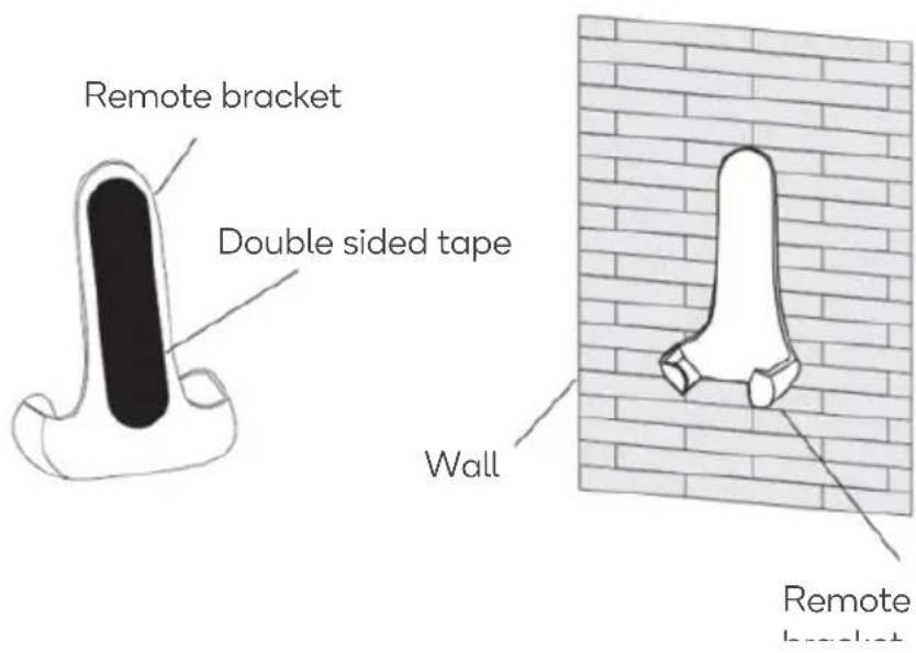 Remote bracket Double sided tape Wall Remote bracket