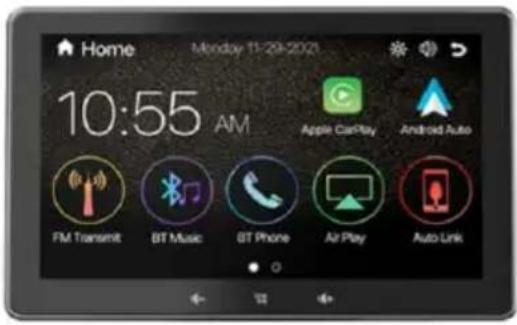 Home Monday 11-29-2021 10:55 AM Apple CarPlay Android Auto FM Transmit BT Music BT Phone Air Play Auto Link