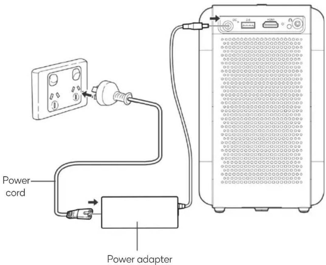 Power cord Power adapter