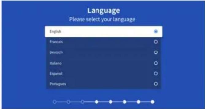 Language Please select your language English Francesis Deutsch Italiano Espanet Portugues