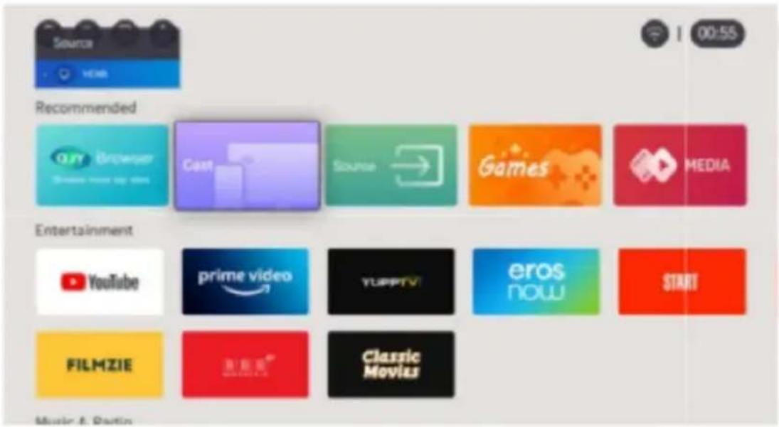 Source Recommended Q3Y Browser Cazt Source → Games MEDIA Entertainment YouTube prime video TOPPTV eros now START FILMZIE Classic Movias Music & Radio
