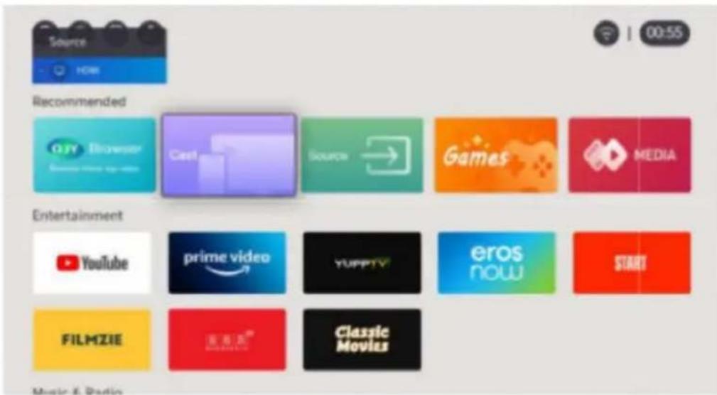 Source HOW Recommended QTY Browser Caste Source → Games MEDIA Entertainment YouTube prime video YUPPTV eros now START FILMZIE 安琪美® Classic Movies Music & Radio