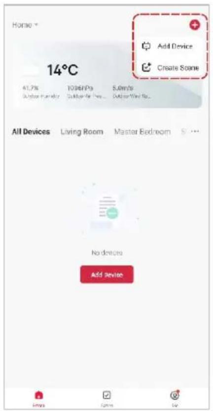 Home * 14°C Add Device Create Soane 41.7% 1096kPa 5.0m/s Outdoor Furniture Outdoor Air Lines... Outdoor Wind Ro... All Devices Living Room Master Bedroom S ... No devices Add device