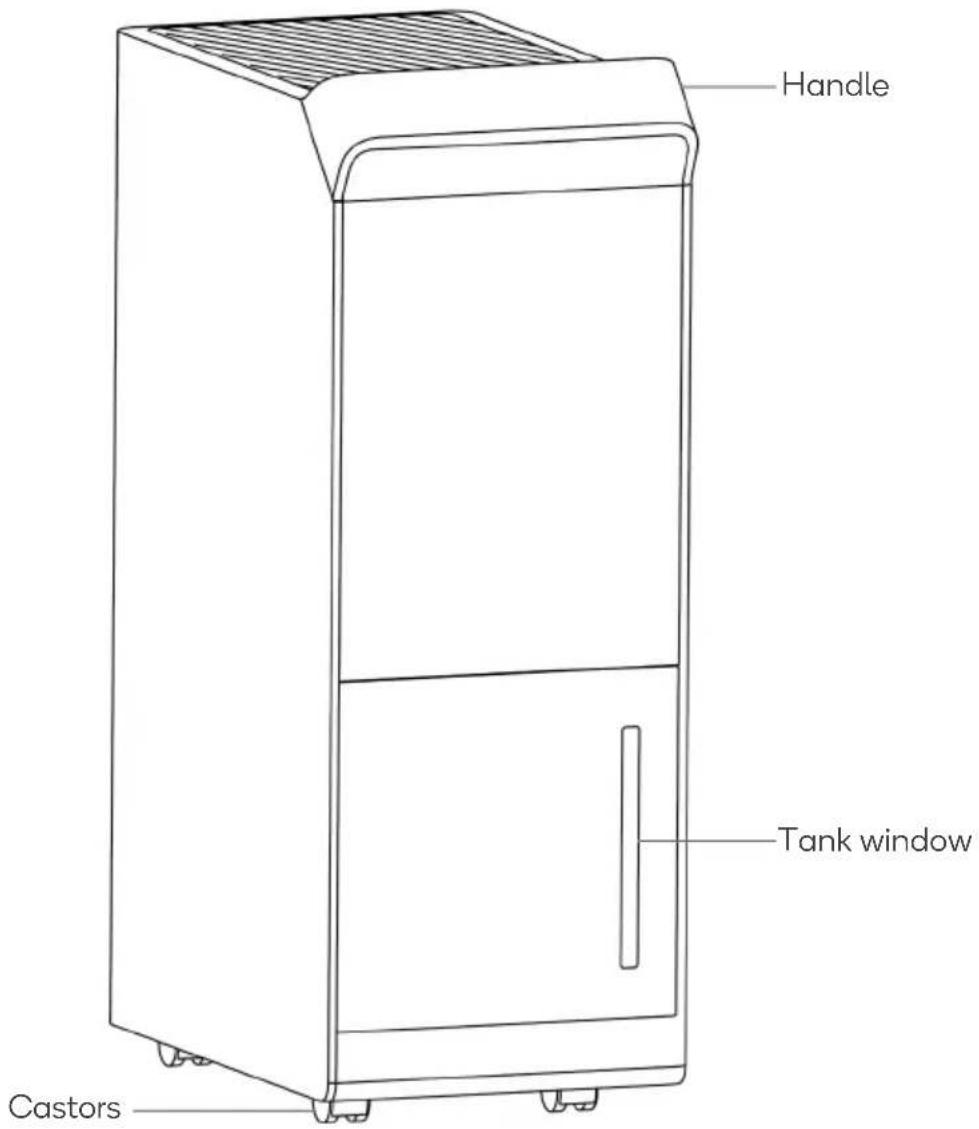 Handle Tank window Castors