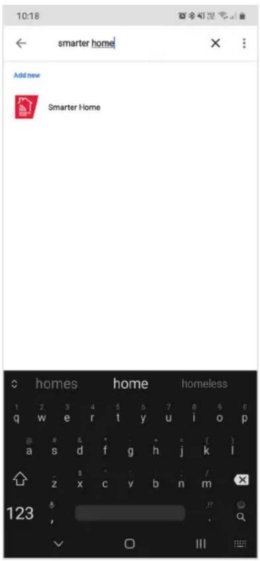 10:18 ← smarter home Add new Smarter Home homes home homeless 1 2 3 4 5 6 7 8 9 0 q w e r t y u i o p # a s d f g h j k l z x c v b n m 123 ,