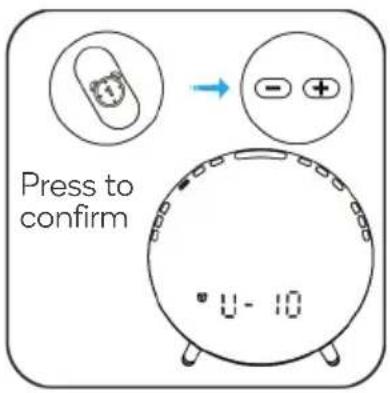 Press to confirm 0 - 10