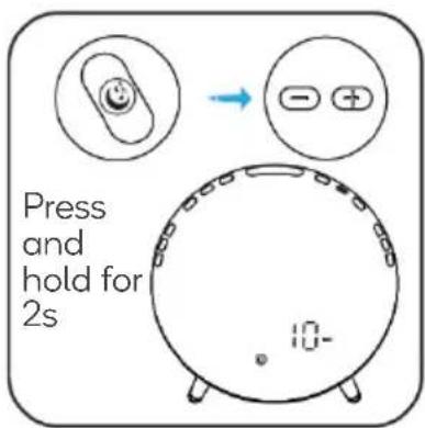 Press and hold for 2s