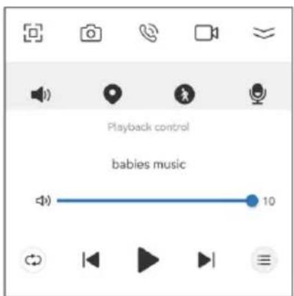 Playback control babies music 10