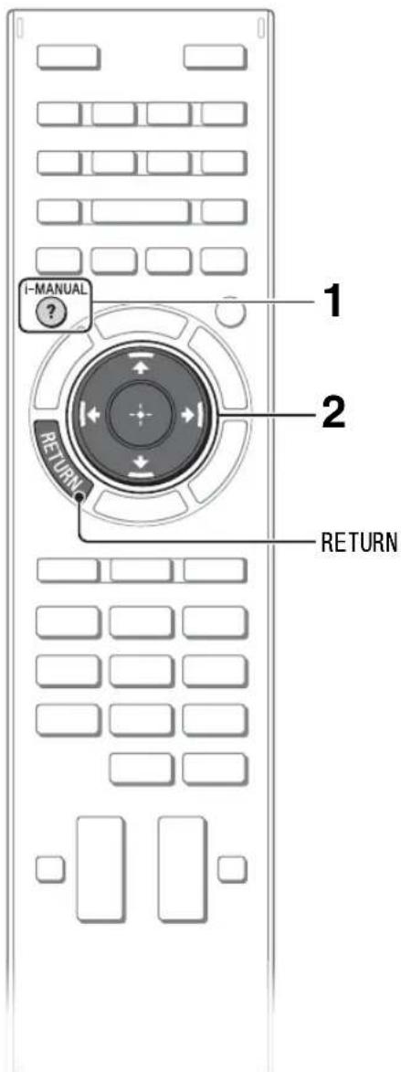 I-MANUAL ? RETURN 1 2 RETURN