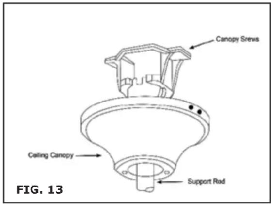 Canopy Screws Ceiling Canopy Support Rod FIG. 13