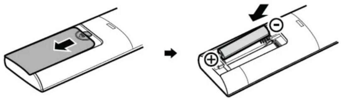 Diagram illustrating the process of battery charging with directional arrows indicating charging direction and polarity.