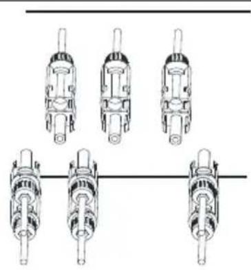 Technical line drawing of mechanical components with no visible text or symbols