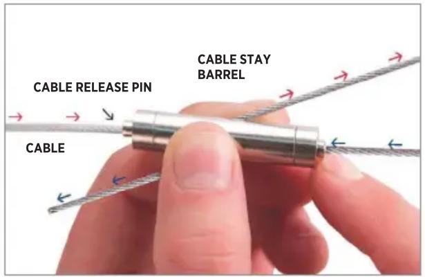 CABLE RELEASE PIN CABLE CABLE STAY BARREL CABLE