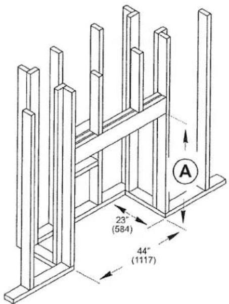 23" (584) 44" (1117) A