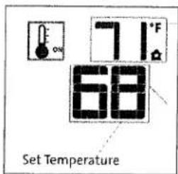 71°F 68 Set Temperature