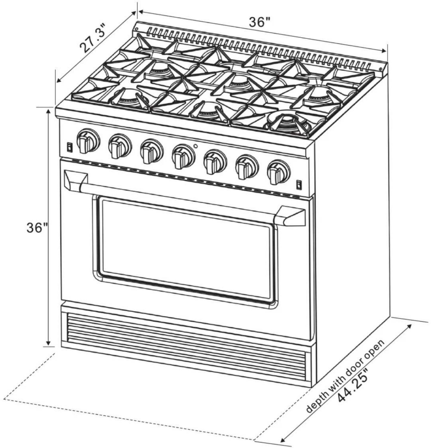 Kucht KDF482 - DIMENSIONS AND CLEARANCES - 2
