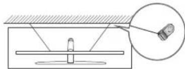 Diagram showing a droplet on a surface with an inset magnified view of the droplet (no text or symbols)