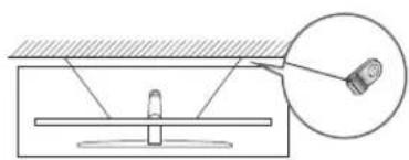 Diagram showing a mechanical setup with a lever and a magnified inset of a device (no text or symbols)