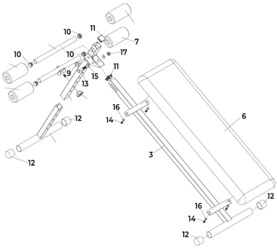 VirtuFit VF02058 - TECHNICAL DRAWING - 1