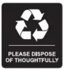 PLEASE DISPOSE OF THOUGHTFULLY