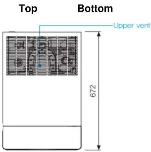 Top Bottom Upper vent 672