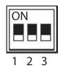 CRUX SWRGM-49N - AFTERMARKET RADIO DIP SWITCH SETTINGS: - 1