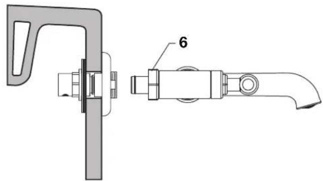 Dxv Oak Hill D35155470 - ATTACH FAUCET BODY - 1