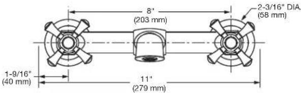 8" (203 mm) 2-3/16" DIA. (58 mm) 1-9/16" (40 mm) 11" (279 mm)