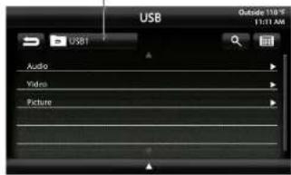 USB Outside 110 °F 1:11 AM Audio Video Picture