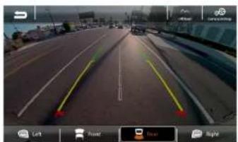 Screenshot of a traffic detection interface with navigation controls and vehicle lane markings