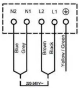 Kogan KAMCTIND90A - Connecting the Cooktop to the Power Supply - 1