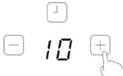 Kogan KAMCTIND90A - Setting the timer to turn one cooking zone off: - 2