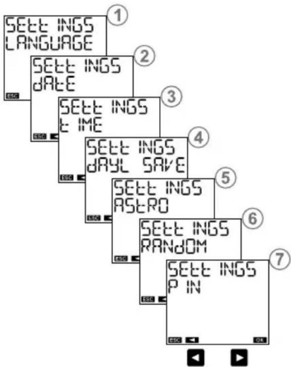 Vemer memo BUS BT2 - SETTINGS MENU - 1