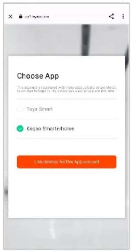 Kogan KAIRPRFR4SA - Adding "SmarterHome" to the Google Home app - 6
